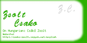zsolt csako business card